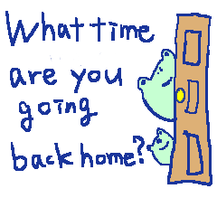 English frog sticker