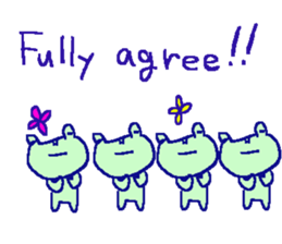 English frog sticker sticker #6969161