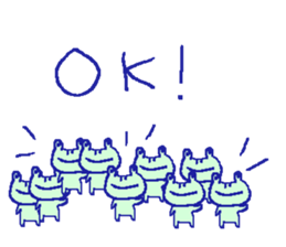 English frog sticker sticker #6969162