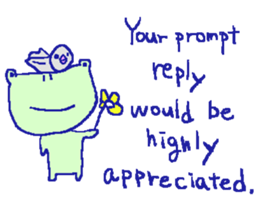 English frog sticker sticker #6969164