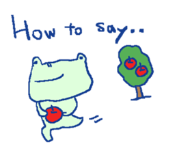 English frog sticker sticker #6969174