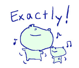 English frog sticker sticker #6969178