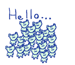 English frog sticker sticker #6969179