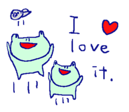 English frog sticker sticker #6969186