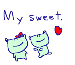 English frog sticker sticker #6969190