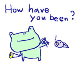 English frog sticker sticker #6969192