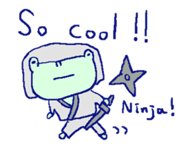 English frog sticker sticker #6969198