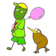 Kiwi boy & Kiwi bird