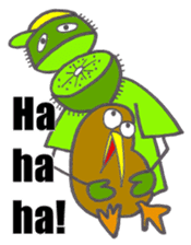 Kiwi boy & Kiwi bird sticker #6969665