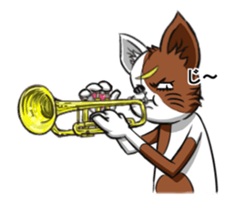 Masamune of cat looking here sticker #6969985