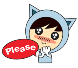 Kitty Girl sticker #6970077