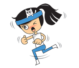 Jolie and cat sticker #6970258