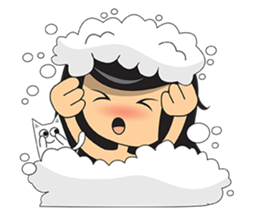 Jolie and cat sticker #6970274