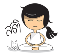 Jolie and cat sticker #6970278