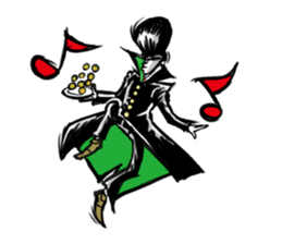 Rockabilly Boy who loves TAKOYAKI sticker #6971165