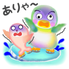 penguin pempem 7 negative sticker #6971451