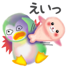 penguin pempem 7 negative sticker #6971470