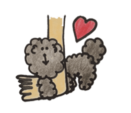 mamesuke hayashi(toy poodle) sticker #6971934