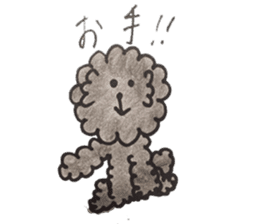 mamesuke hayashi(toy poodle) sticker #6971939