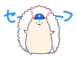 Baseball sheep and hedgehog sticker #6972693