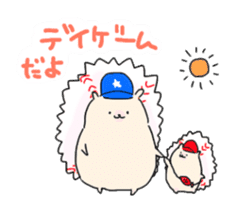 Baseball sheep and hedgehog sticker #6972699