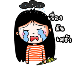 kookkik the funny girl (Thai) sticker #6973005