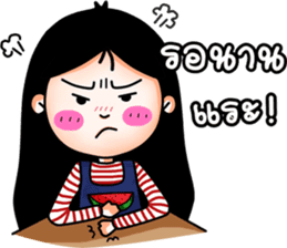 kookkik the funny girl (Thai) sticker #6973007