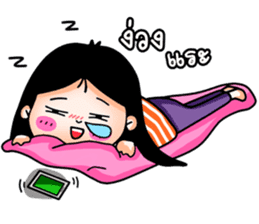 kookkik the funny girl (Thai) sticker #6973013