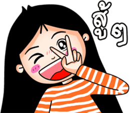 kookkik  the funny girl (Thai) sticker #6973015
