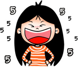 kookkik the funny girl (Thai) sticker #6973020
