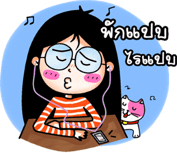 kookkik  the funny girl (Thai) sticker #6973027