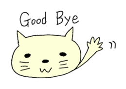 English cat. sticker #6973961