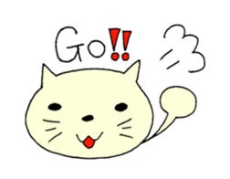 English cat. sticker #6973983