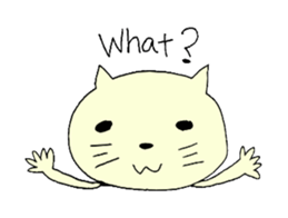 English cat. sticker #6973985