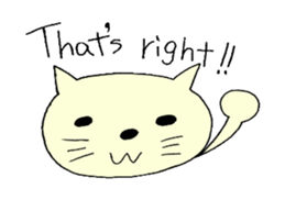 English cat. sticker #6973986