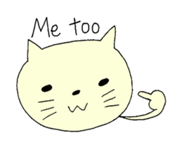 English cat. sticker #6973987