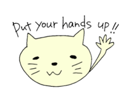 English cat. sticker #6973996