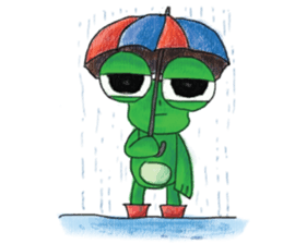 frogie is here sticker #6974161