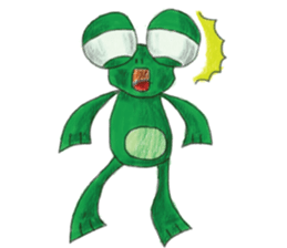 frogie is here sticker #6974168
