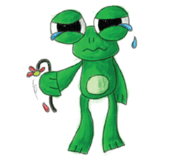 frogie is here sticker #6974169