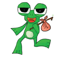 frogie is here sticker #6974172