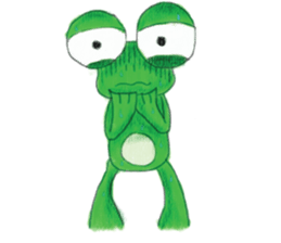 frogie is here sticker #6974191