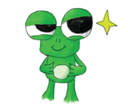 frogie is here sticker #6974194
