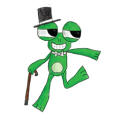 frogie is here sticker #6974196