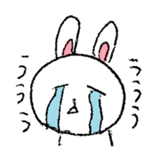 Expressive rabbit sticker #6974246