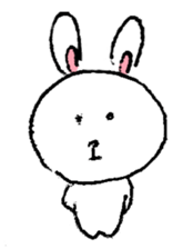Expressive rabbit sticker #6974256