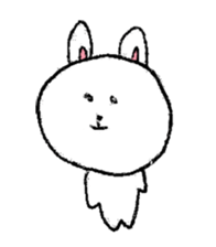 Expressive rabbit sticker #6974257
