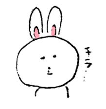 Expressive rabbit sticker #6974258