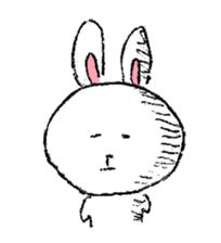 Expressive rabbit sticker #6974259