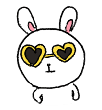 Expressive rabbit sticker #6974262